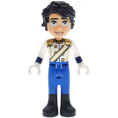 Prince Eric - Medium Tan, Uniform with Gold Epaulettes, Blue Trousers