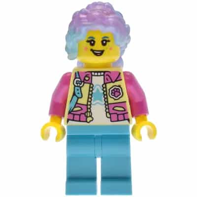 Izzie (Isabel Christina Garcia) - Bright Light Yellow and Dark Pink Jacket