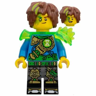 Mateo - Trans-Bright Green Shoulder Armor