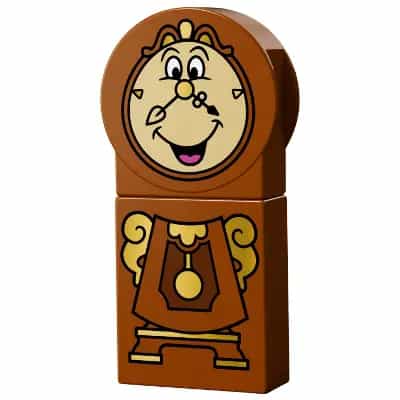 Duplo Figure, Disney Princess, Cogsworth with Gold Pendulum
