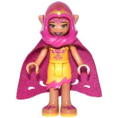 Azari Firedancer - Bright Light Orange with Long Cape and Hood