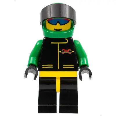 Extreme Team - Green, Black Legs with Yellow Hips, Green Helmet Plain