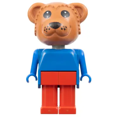 Fabuland Bear - Bernard Bear, Red Legs, Blue Top and Arms