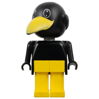 Fabuland Bird - Charlie / Joe Crow, Black Head