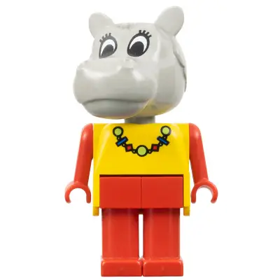 Fabuland Hippo - Hanna Hippopotamus, with Necklace