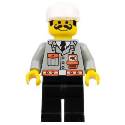 Fire - City Center 1, Black Legs, White Cap, Moustache