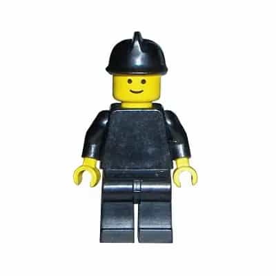 Plain Black Torso with Black Arms, Black Legs, Black Fire Helmet