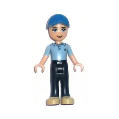 Friends Andrew - Dark Blue Trousers, Medium Blue Polo Shirt, Blue Cap