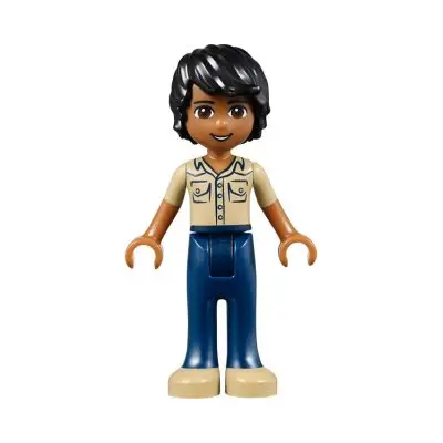 Friends Matthew - Dark Blue Trousers, Khaki Shirt