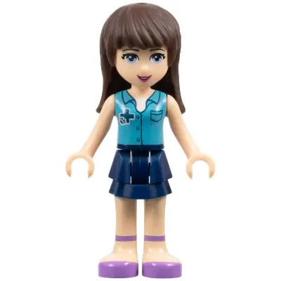 Friends Sophie - Dark Blue Skirt, Medium Blue Blouse