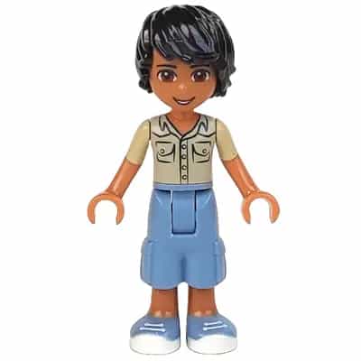 Friends Matthew - Sand Blue Long Shorts, Khaki Shirt