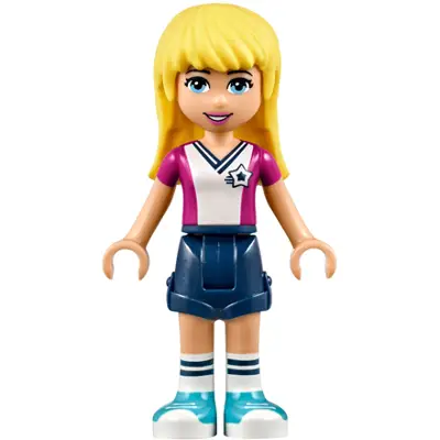 Friends Stephanie - Dark Blue Shorts, Soccer Jersey