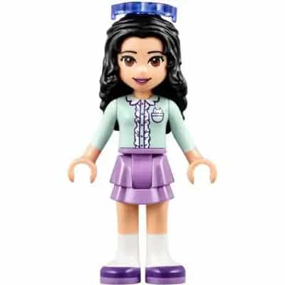Friends Emma - Medium Lavender Layered Skirt, Light Aqua Top, Sunglasses