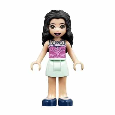 Friends Emma - Light Aqua Skirt, Dark Pink Top
