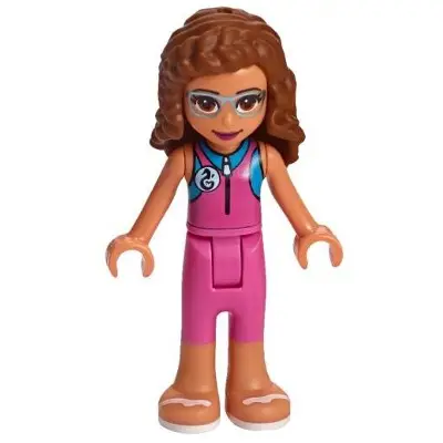 Friends Olivia (Nougat) - Dark Pink Wetsuit