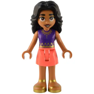 Friends Adi - Dark Purple Top, Coral Skirt