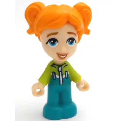 Friends Ella - Micro Doll, Dark Turquoise and Lime Ski Suit