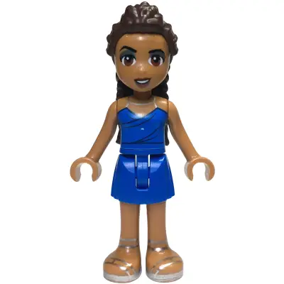 Friends Andrea (Adult) - Blue Halter Dress with Silver Straps