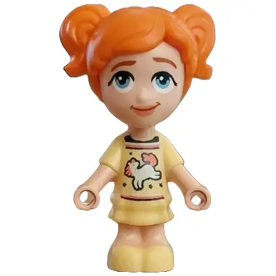 Friends Ella - Micro Doll, Bright Light Yellow Dress with Horse / Unicorn