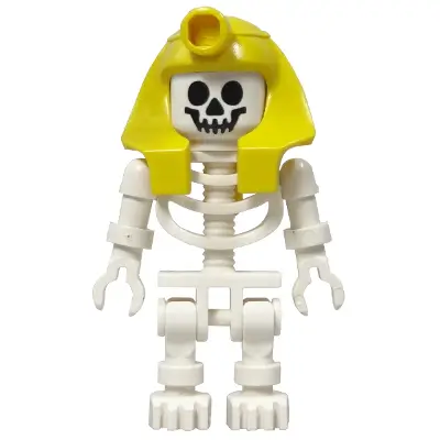 Skeleton with Standard Skull, Yellow Mummy Headdress