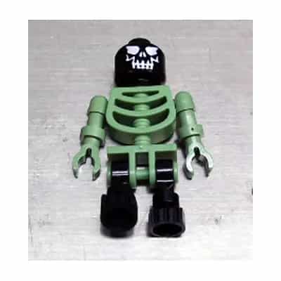 Skeleton - Sand Green with Black Legs and Black Head with Evil Skull