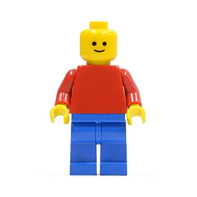 Plain Red Torso with Red Arms, Blue Legs (Lego Universe Bob)