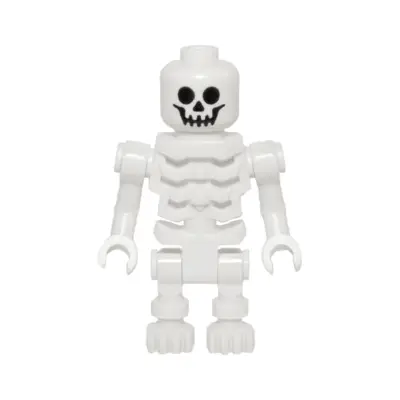 Skeleton with Standard Skull, Angular Rib Cage, Bent Arms