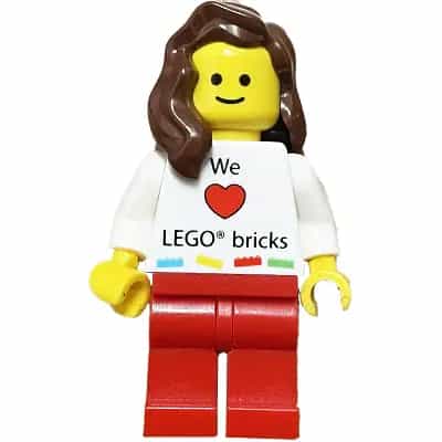 LEGO Kladno Girl We Heart LEGO bricks Minifigure