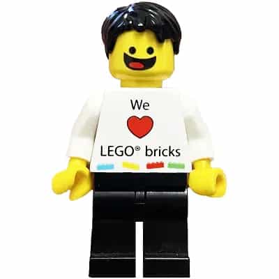 LEGO Kladno Boy We Heart LEGO bricks Minifigure