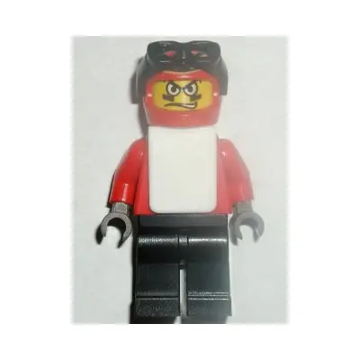 Snowboarder, Red Shirt, Black Legs, White Vest
