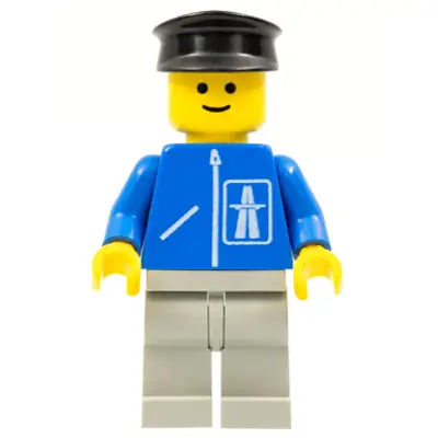 Highway Pattern - Light Gray Legs, Black Hat