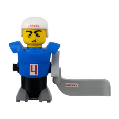 McDonald's Sports Hockey Player - Blue Torso and Black Base with Stickers