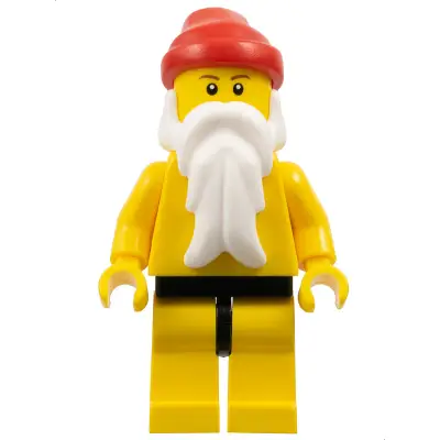 Santa, Yellow Legs with Black Hips, Yellow Torso