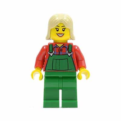 Overalls Farmer Green, Tan Female Hair