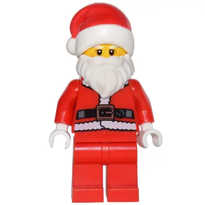 Santa - Fur Lined Jacket with Copper Belt Buckle, Red Legs, White Eyebrows