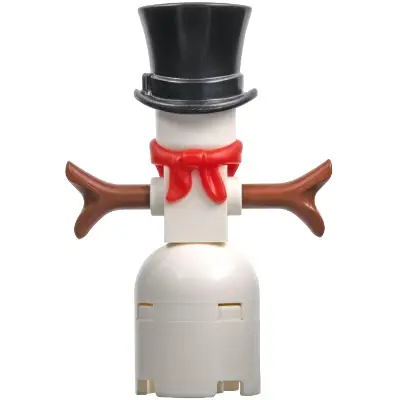 Snowman with 2 x 2 Round Brick as Legs