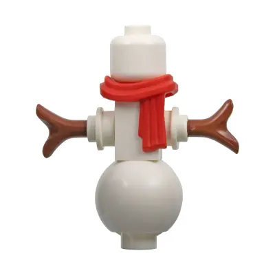Snowman - Red Scarf, No Hat