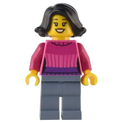 Holiday Shopper - Dark Pink Sweater