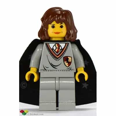 Hermione Granger - Gryffindor Shield Torso, Light Gray Legs, Black Cape with Stars