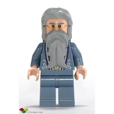 Albus Dumbledore - Sand Blue Outfit with Silver Embroidery