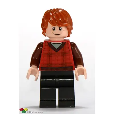 Ron Weasley - Red Tartan Sweater, Black Legs