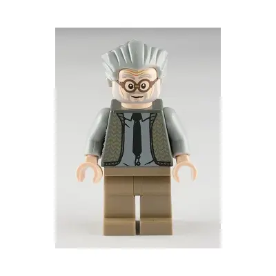 Ernie Prang - Dark Bluish Gray Vest Knit, Light Bluish Gray Hair