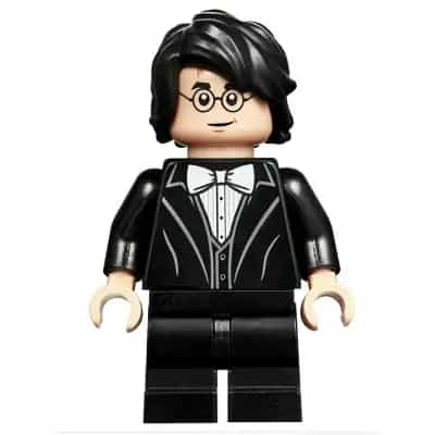 Harry Potter - Black Suit, White Bow Tie, Medium Legs