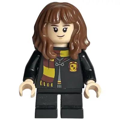 Hermione Granger - Hogwarts Robe Clasped with Gryffindor Shield, Black Short Legs