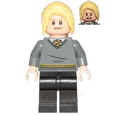 Hannah Abbott - Dark Bluish Gray Hufflepuff Sweater, Black Legs
