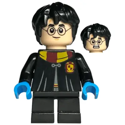 Harry Potter - Black Torso Gryffindor Robe, Black Short Legs