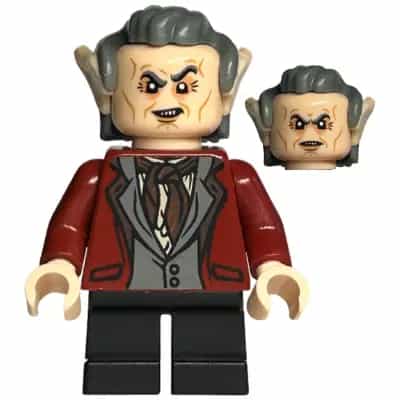 Griphook Goblin - Dark Red Jacket, Dark Bluish Gray Vest