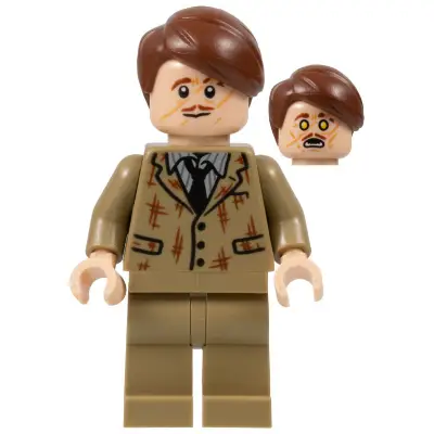 Professor Remus Lupin - Dark Tan Suit, Tattered