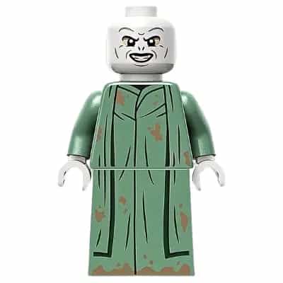 Lord Voldemort - Sand Green Robe, Printed Skirt