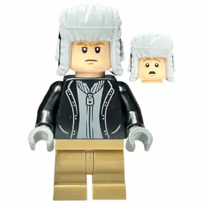 Draco Malfoy - Black Jacket, Dark Tan Medium Legs, Black Ushanka Hat